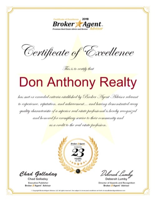 Cert of Excellence 2018